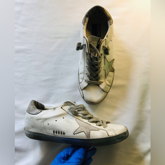 Golden goose White and Gray  Sneakers - Picture 1 of 13